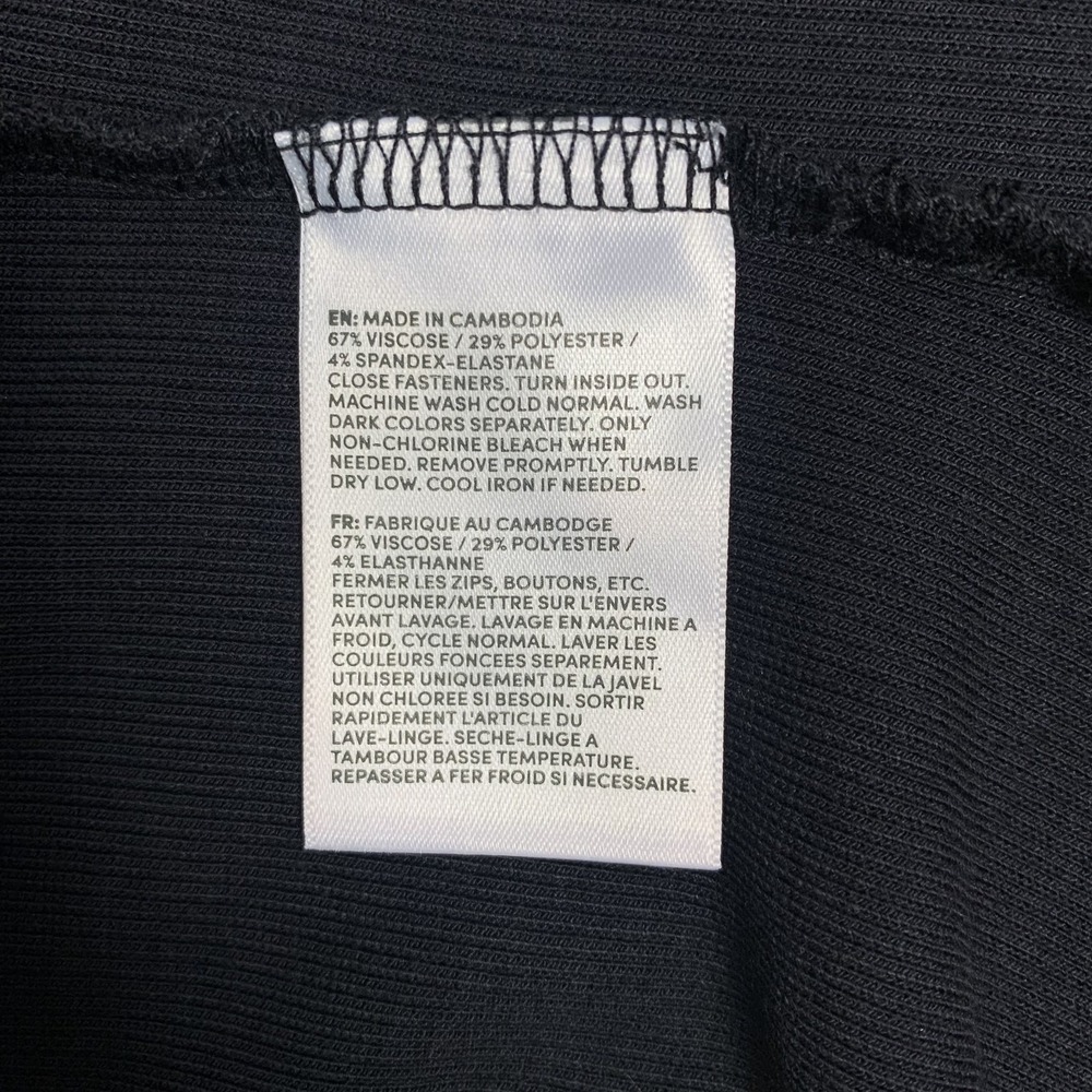 Lands’ End Sweater Vest Knit Women’s S Black Ribbed Button Down - Picture 9 of 11